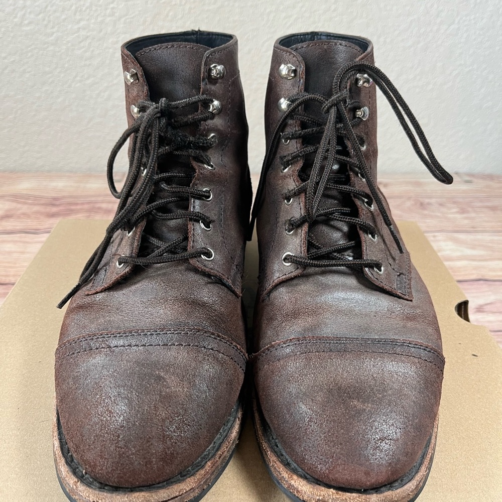 Thursday Boot Company Mens Driftwood Captain  Brown Suede Lace-Up Size 11.5 Rare - Picture 3 of 10